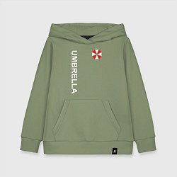 Толстовка детская хлопковая UMBRELLA CORP, цвет: авокадо