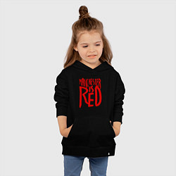 Толстовка детская хлопковая Manchester is Red, цвет: черный — фото 2