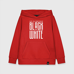 Толстовка детская хлопковая Juventus: Black & White, цвет: красный