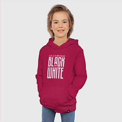 Толстовка детская хлопковая Juventus: Black & White, цвет: маджента — фото 2