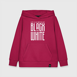 Толстовка детская хлопковая Juventus: Black & White, цвет: маджента