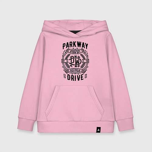 Детская толстовка-худи Parkway Drive: Australia / Светло-розовый – фото 1