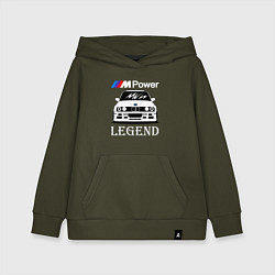 Толстовка детская хлопковая BMW M Power: Legend, цвет: хаки