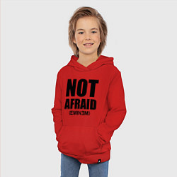 Толстовка детская хлопковая Not Afraid, цвет: красный — фото 2