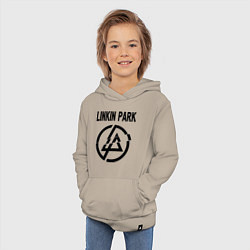 Толстовка детская хлопковая Linkin Park цвета миндальный — фото 2