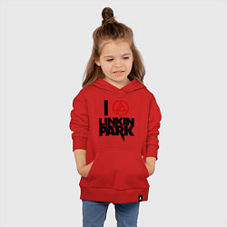 Толстовка детская хлопковая I love Linkin Park, цвет: красный — фото 2