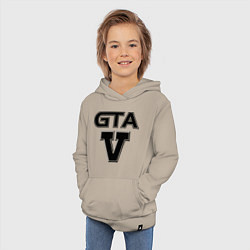 Толстовка детская хлопковая GTA 5, цвет: миндальный — фото 2