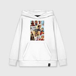 Толстовка детская хлопковая GTA 5: Stories, цвет: белый