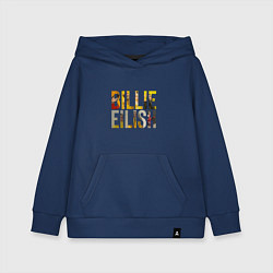 Толстовка детская хлопковая Billie Eilish, цвет: тёмно-синий