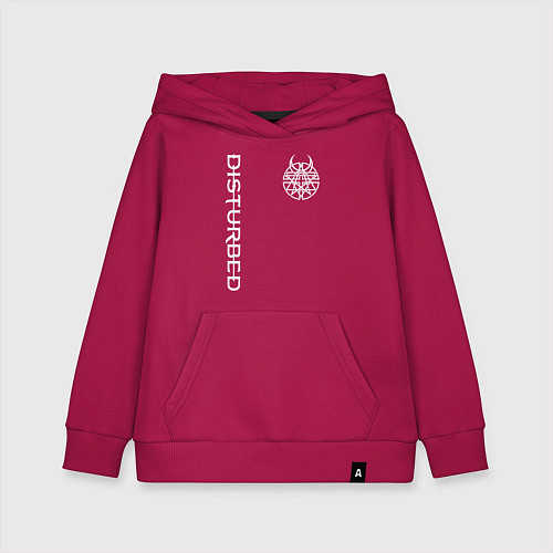 Детская толстовка-худи DISTURBED / Маджента – фото 1