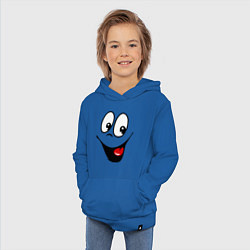 Толстовка детская хлопковая Заразительная улыбка, цвет: синий — фото 2