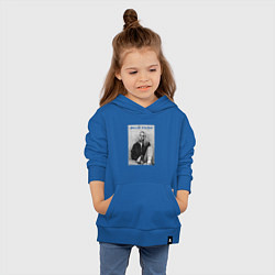 Толстовка детская хлопковая Билли Айлиш, цвет: синий — фото 2