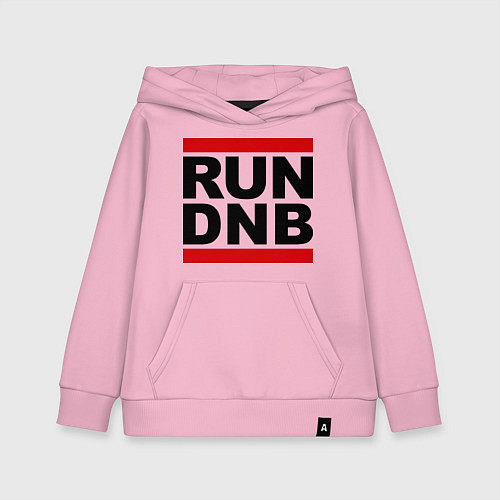 Детская толстовка-худи RUN DNB / Светло-розовый – фото 1