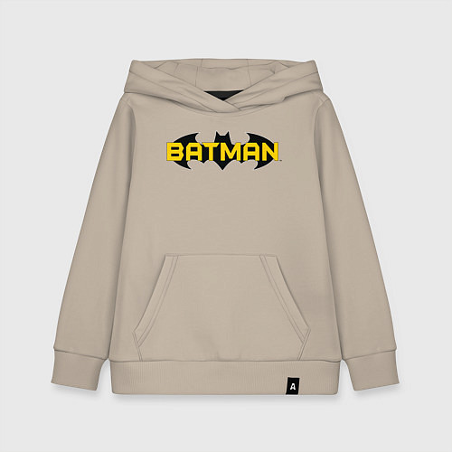 Детская толстовка-худи Batman Logo / Миндальный – фото 1