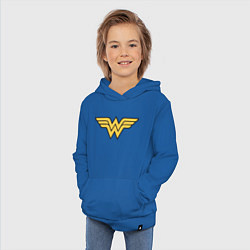 Толстовка детская хлопковая Wonder Woman, цвет: синий — фото 2