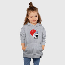 Толстовка детская хлопковая Subaru Impreza WRX STI, цвет: меланж — фото 2