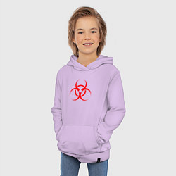 Толстовка детская хлопковая BIOHAZARD, цвет: лаванда — фото 2
