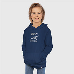 Толстовка детская хлопковая ВВС России, цвет: тёмно-синий — фото 2