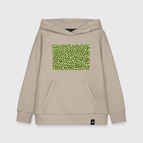 Детская толстовка-худи АВОКАДО / Миндальный – фото 1