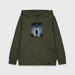Толстовка детская хлопковая ВЕДЬМАК, цвет: хаки