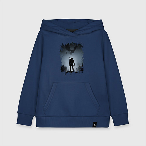 Детская толстовка-худи ВЕДЬМАК / Тёмно-синий – фото 1