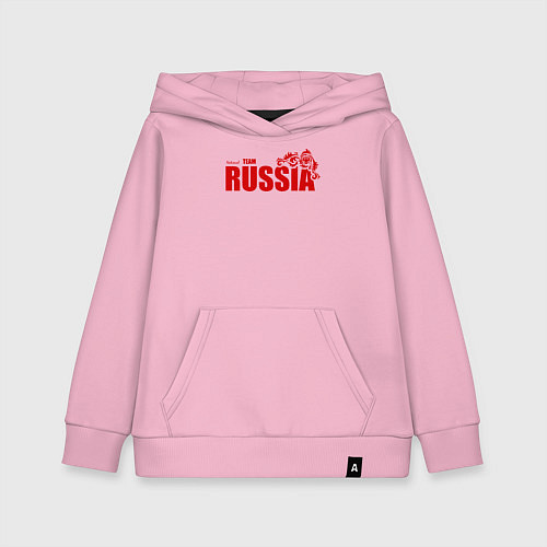 Детская толстовка-худи Russia / Светло-розовый – фото 1
