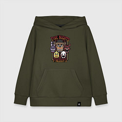 Толстовка детская хлопковая FIVE NIGHTS AT FREDDYS, цвет: хаки