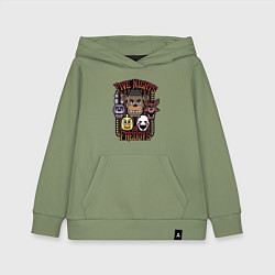 Толстовка детская хлопковая FIVE NIGHTS AT FREDDYS, цвет: авокадо
