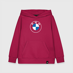 Толстовка детская хлопковая BMW LOGO 2020, цвет: маджента