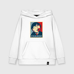 Толстовка детская хлопковая CHANGE, цвет: белый