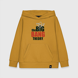 Толстовка детская хлопковая Big Bang Theory logo, цвет: горчичный