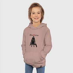 Толстовка детская хлопковая Bloodborne, цвет: пыльно-розовый — фото 2
