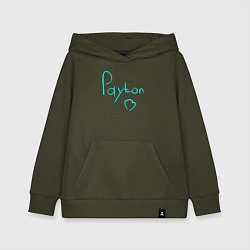 Толстовка детская хлопковая PAYTON LOVE, цвет: хаки