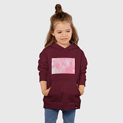 Толстовка детская хлопковая Розовая Богемия, цвет: меланж-бордовый — фото 2