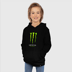 Толстовка детская хлопковая MONSTER ENERGY, цвет: черный — фото 2