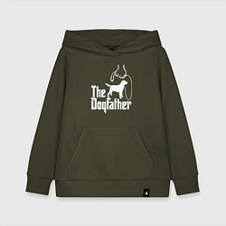 Толстовка детская хлопковая The Dogfather - пародия, цвет: хаки