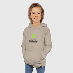 Толстовка детская хлопковая MONSTER ENERGY Z, цвет: миндальный — фото 2
