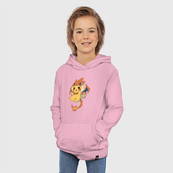 Толстовка детская хлопковая Покемон ПИКАЧУ, цвет: светло-розовый — фото 2