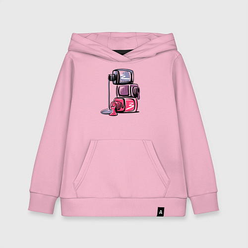 Детская толстовка-худи Лаки / Светло-розовый – фото 1