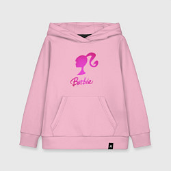 Толстовка детская хлопковая Барби, цвет: светло-розовый