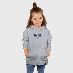 Толстовка детская хлопковая FC Barcelona Barca 2022, цвет: меланж — фото 2