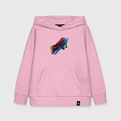 Толстовка детская хлопковая BMW, цвет: светло-розовый