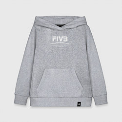 Толстовка детская хлопковая FIVB ВОЛЕЙБОЛ, цвет: меланж
