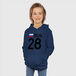Толстовка детская хлопковая RUS 28, цвет: тёмно-синий — фото 2