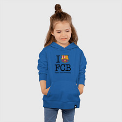Толстовка детская хлопковая Barcelona FC, цвет: синий — фото 2