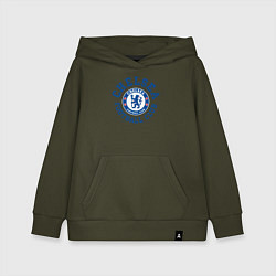 Толстовка детская хлопковая Chelsea FC, цвет: хаки