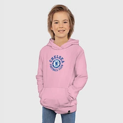 Толстовка детская хлопковая Chelsea FC, цвет: светло-розовый — фото 2