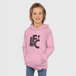 Толстовка детская хлопковая Liverpool FC, цвет: светло-розовый — фото 2