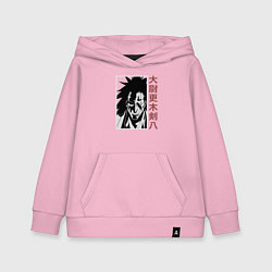 Толстовка детская хлопковая Кенпачи Зараки, цвет: светло-розовый