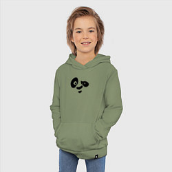 Толстовка детская хлопковая Панда, цвет: авокадо — фото 2